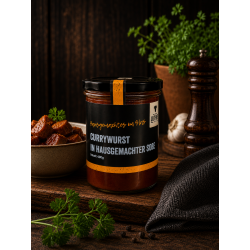 Currywurst in hausgemachter Soße